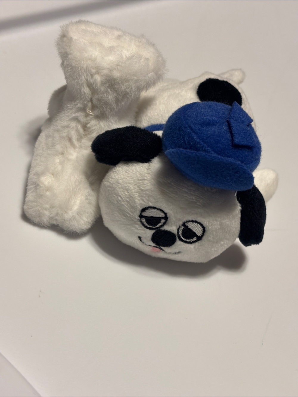 Peanuts Olaf White Plush Snoopy’s Brother Dog Hair Clip with Blue Hat